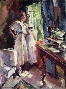 Konstantin Korovin Beside the open window oil